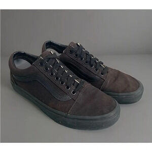 Vans Old Skool Men’s 7.5 Women’s 9 Black on Black Low Top Skate Shoes Sneakers